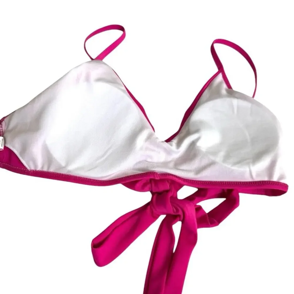 Magenta Bikini Vibrant 2 Pc High Cut Bikini Size Medium